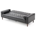 thumbnail image 2 of Glory Furniture Andrews Faux Leather Sleeper Sofa in Black, 2 of 6