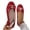Red, variant on Flat Shoes for Women Breathable Hollow Wedge Heel Dress Flats Round Toe Slip-on Loafers Spring Summer Flat Shoe