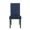 thumbnail image 5 of Cobre Contemporary Velvet Dining Chair with Nailhead Trim(Set of 2) in Blue, 5 of 7