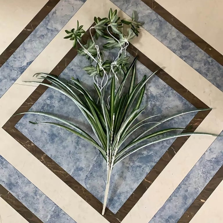 NSESSHome Fake Hanging Plant, Faux Spider Plant in Pot Artificial
