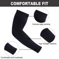 thumbnail image 2 of Sunscreen gloves, ice silk sleeve, outdoor travel arm protection, oversized loose arm sleeve-black, 2 of 5