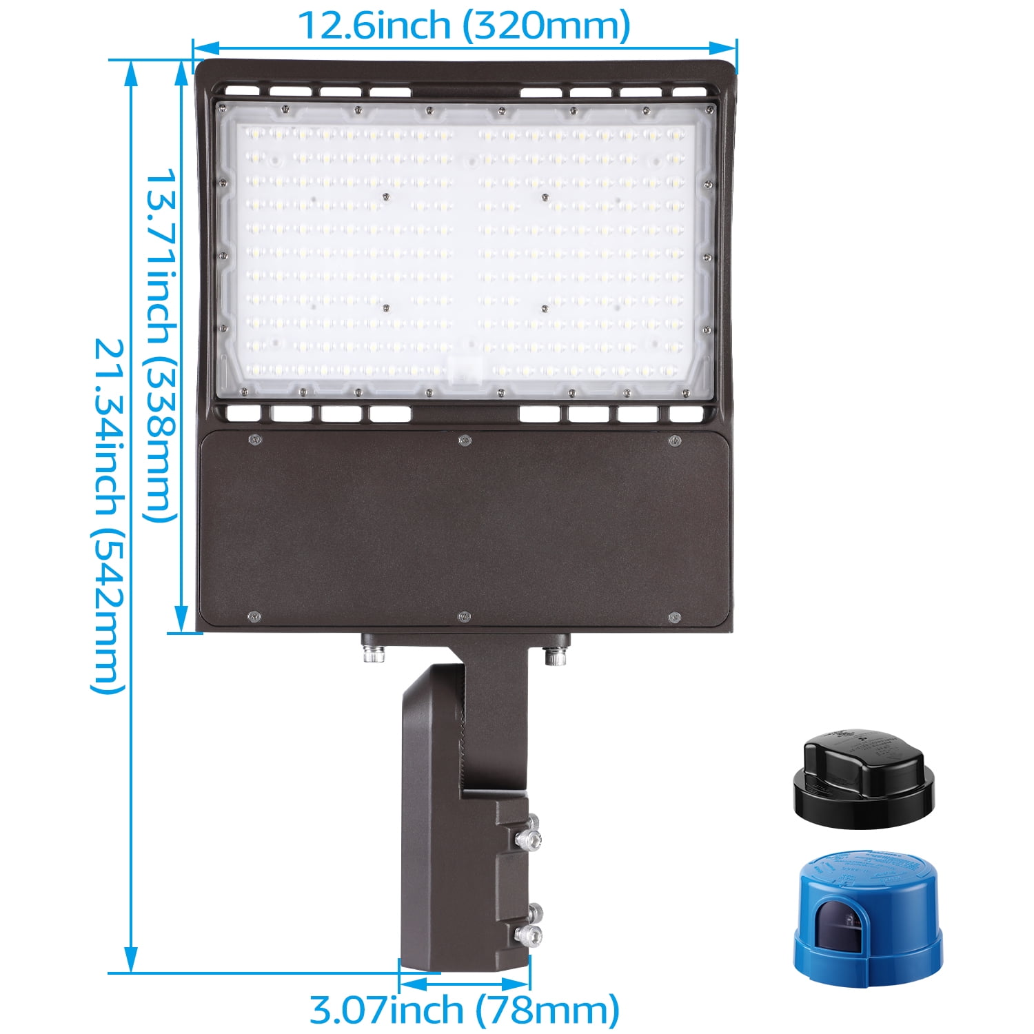 150W Commercial LED Parking Lot Lights Dusk to Dawn, Commercial Flash Flood Light, Hardwired Outdoor Street Light, UL & DLC Listed, IP65 Waterproof, 5000K Daylight