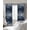 Navy,Blue,Gray, variant on Vintage Minimalist Blackout Curtains for Bedroom/Living Room, Thermal Insulated Kitchen Curtains, Deep Blue Abstract Tie-dye Texture Grommet Darkening Window Treatment Drapes 42"x45"x2