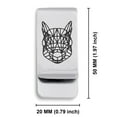 thumbnail image 2 of Stainless Steel Geometric Polygon Squirrel Animal Classic Slim Money Clip Credit Card Holder, 2 of 2