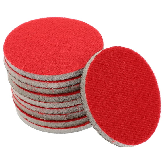 LOLIPPYY Set of 10 Red Bowling Polishing Pads, Flexible Sponge Cleaning Accessories for Maintenance