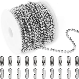 Silver Chain Tiny Ball Chain Inch Ball Chain Keychains With Connector Clasp 2450-1050 – 