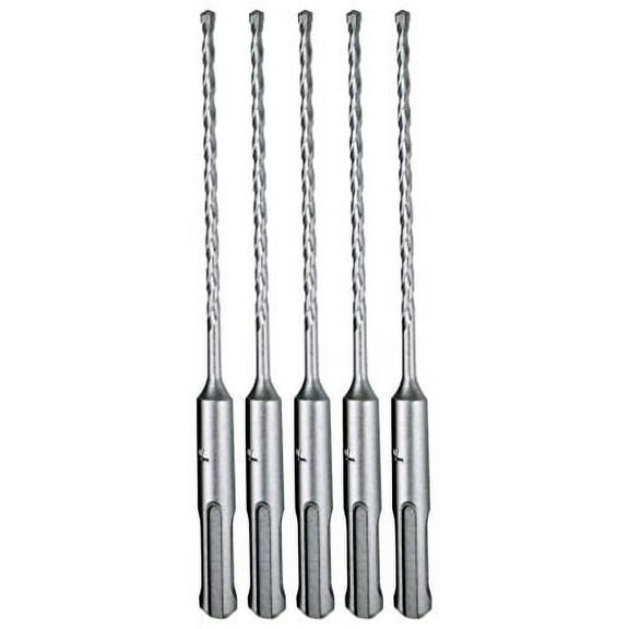 Makita 5 Pack - SDS-Plus 5/32” Drill Bits For SDS  Rotary Hammers - 4" Deep Drilling Into Concrete & Masonry