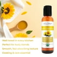 thumbnail image 5 of velona USDA Certified Organic Sunflower Oil - 2 Fl Oz | 100% Pure and Natural Carrier Oil | High Oleic, Refined| Cooking, Skin, Hair, Body & Face Moisturizing, 5 of 6