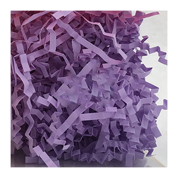 Moyic Papel triturado reciclable de hierba de Pascua, llamativo, perfecto, confeti DIY, decoración de fiesta, suministros de embalaje, morado claro Type3 NO3 Moyic HA061960-16B