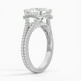 thumbnail image 2 of Empire Jewel 2 Ct Princess Cut VVS1 Diamond Eternity Ring - 14K White Gold Plated Women's Halo Promise Band - Elegant Solitaire Gift Jewelry, 2 of 3