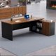 thumbnail image 5 of Wooden Study Office Desks Luxury Modern Executive Writing Office Desks Floor Keyboard Scrivania Ufficio Lavoro Room Furnitures My Lux Decor Round, 5 of 26