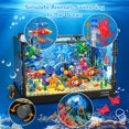 HOGOKIDS Fish Tank Building Set with LED Light, 725PCS Fish Tank with