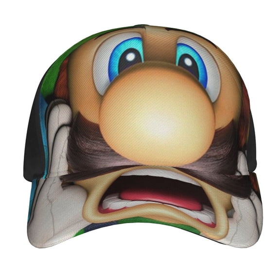 Luigi'S Mansion Baseball Caps For Men Women Fashion Printed Dad Hats Breathable Classic Adjustable Sun Hat