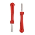 thumbnail image 3 of 12pcs Red Plastic Handle Car Tyre Valve Core Remover Single Head Tire Repair Tools, 3 of 5