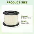 thumbnail image 3 of Uxcell Corde de Démarrage à Rappel 4mm 30m Corde en Nylon pour Tronçonneuse Blanc Jaune, 3 of 7