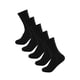 thumbnail image 1 of Calcetines Deportivos Informales De Trabajo Elásticos De Algodón Alto Para Hombre, 5 Pares Negro M, 1 of 5