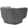 thumbnail image 6 of Modway Entertain Vertical Channel Tufted Performance Velvet Sofa and Armchair Set in Gray, 6 of 6