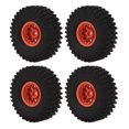 thumbnail image 1 of <p>RC Car Wheel, Rubber RC Car Tire Easy Replacement 120mm 1.9in Shock Absorb For SCX10 90046</p>, 1 of 8