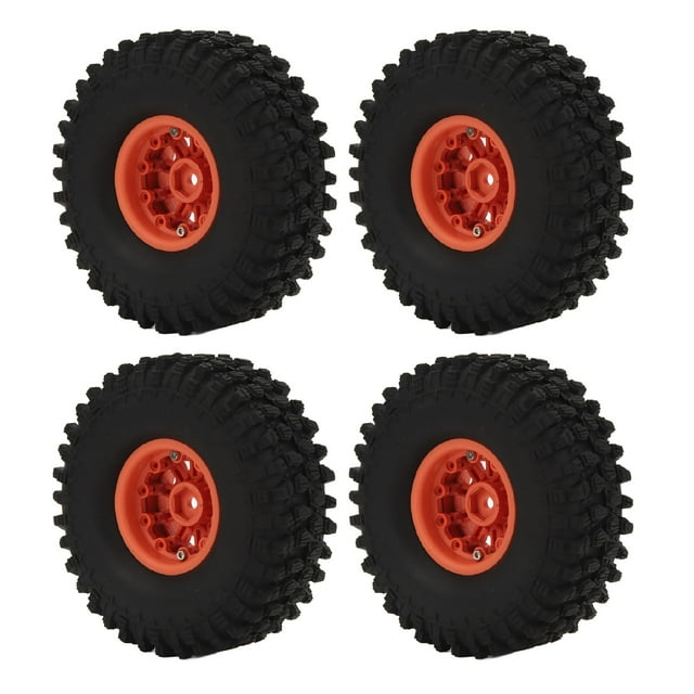 <p>RC Car Wheel, Rubber RC Car Tire Easy Replacement 120mm 1.9in Shock Absorb For SCX10 90046</p>