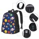 thumbnail image 2 of Balery Space Planet Mochila para hombre y mujer - Tela Oxford 600D resistente - Gran capacidad, resistente al agua, ideal para la escuela, viajes y senderismo, 2 of 6