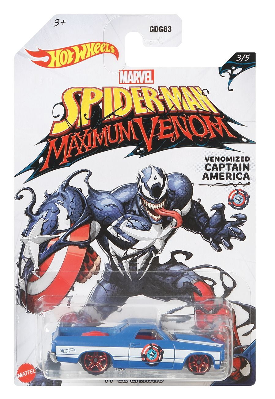 Hot Wheels Spider-man Maximum Venom Venomized Marvel Series Diecast Car Complete Set of 5