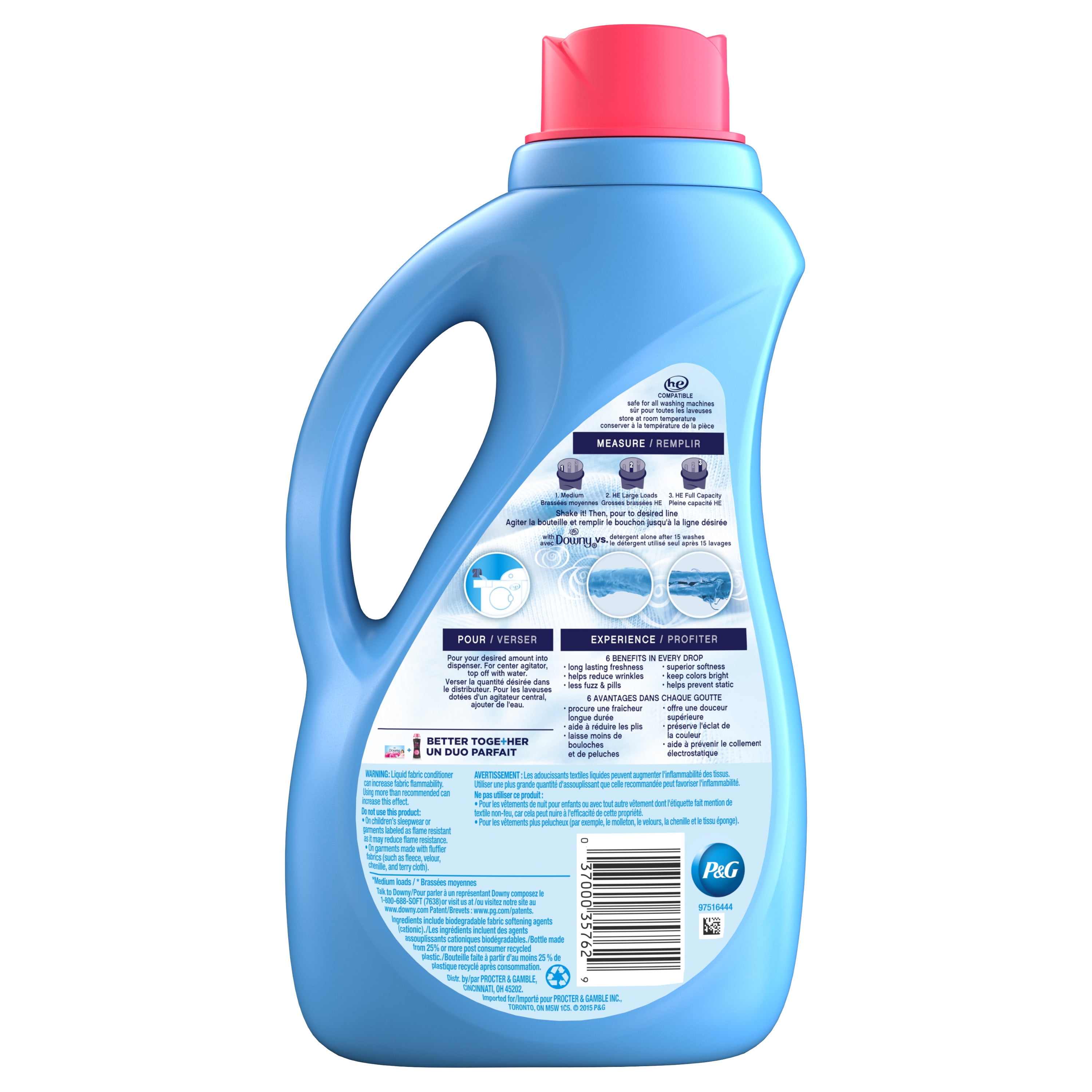 (2 pack) Downy April Fresh Liquid Fabric Conditioner (Fabric Softener), 51 fl oz 60 Loads