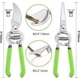 thumbnail image 6 of WORKPRO Professional 8” Bypass Hand Pruner & Straight Blade Pruner with Durable Nickel Plating, 6 of 10