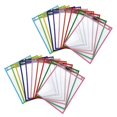 thumbnail image 1 of 20 Pcs Reutilizable Bolsillos de Borrado En Seco,Colores Variados para Niños Estudiantes, 1 of 7