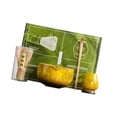 thumbnail image 4 of Juego de 4 piezas para de matcha, kit para preparar té matcha, batidor portátil, cuenco tradicional para matcha, para recepción, salón de té amarillo, 4 of 9