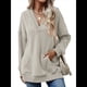 thumbnail image 2 of Sudadera con Capucha para Mujer, Cuello en V, para Invierno y Otoño. Fresno de Flores XXL, 2 of 8