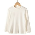 thumbnail image 4 of BLVB Girls Long Sleeve Mock Neck Pullover Tops Unisex Kids Fall Basic Tops Active Layer Shirts 2-12 Years, 4 of 4
