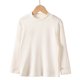thumbnail image 4 of Blusas y camisas de manga larga con cuello redondo para niños, camisetas deportivas informales de manga larga con cuello alto de color liso para niños, top de poliéster para niños, 4 of 4