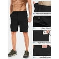 thumbnail image 3 of FEN AI Mens Hiking Cargo Shorts Quick Dry Stretch Outdoor Black Work Short, Lightweight Golf Fishing Wear with Multi Pockets, 3 of 10