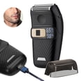 thumbnail image 4 of Afeitadora eléctrica de láminas para hombres y mujeres, resistente al agua, con pantalla LED, inalámbrica, recortadora de vello facial de doble lámina, recargable, IPX6, 4 of 5