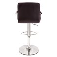 thumbnail image 4 of Bronte Living Leatherette Bar Stool 360 Swivel High Backrest Adjustable Height Base with Hard Floor Protection Plastic - Series Grace - Set of 2, 4 of 8