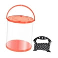 thumbnail image 2 of Colaxi Fish Lure Bucket Water Container Multifunctional Fishing Wash Basin with Rope Collapsible Bucket for Camping Traveling House Orange 11L 25x28cm, 2 of 8