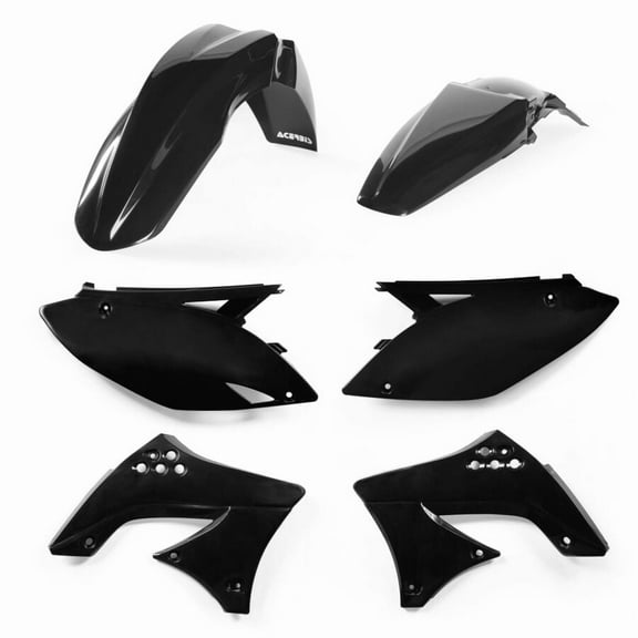 Acerbis Replica Plastic Kit Black - Fits: Kawasaki KX450F 2009-2011