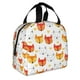 thumbnail image 2 of Easygdp Cute Fox with Heart Bolsa Térmica Premium - Tela Oxford Impermeable, Gran Capacidad, Bolsillo Frontal, Unisex para Trabajo, Escuela, Actividades al Aire Libre y Picnics, 2 of 8