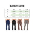 thumbnail image 2 of Deago Deago Women's Bootcut Yoga Pants Bootleg Crossover High Waisted Tummy Control Flare Workout Pants Leggings (Brown, L), 2 of 9