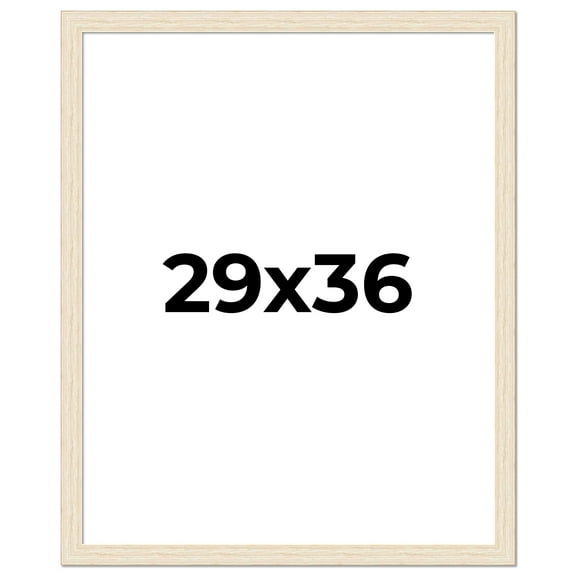 29x36 Frame White Real Wood Picture Frame Width 1.5 inches | Interior Frame Depth 0.5 inches | Barn