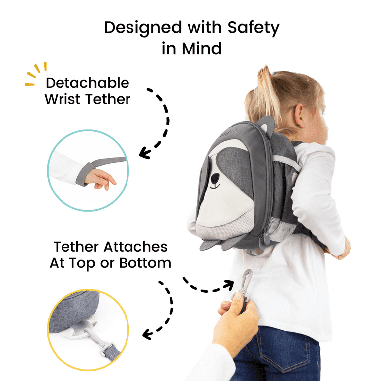 LulyBoo Toddler Safety Harness Backpack with Detachable Leash