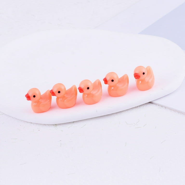 100pcs Mini Resin Ducks Colorful Tiny Ducks Plastic Small Miniature Ducks | UK