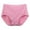 Pink, variant on yunLCZ Women's Cotton Underwear High Waist Womens Plus Size Underwear Cotton Panties Lace Soft Hipster Panty Ladies Stretch Briefs