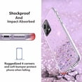 thumbnail image 6 of Compatible with Xiaomi Poco X5 Case Cute Glitter Clear Sparkly Cases Shockproof Redmi Note 12 5G / Poco X5 Phone Case for Women Girls Silicone Slim Bling Protective Cover (Purple), 6 of 7