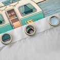 thumbnail image 4 of Castle Fairy Vintage Happy Camping Camper Blackout Curtains Set of 2 (52x84 Each) for Kids, Rustic RV Art Window Curtains for Bedroom, Blue Beige, 4 of 6