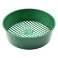 2Pcs Garden Sieve Composy Soil Sand Green Stone Mesh Soil Sieve Small