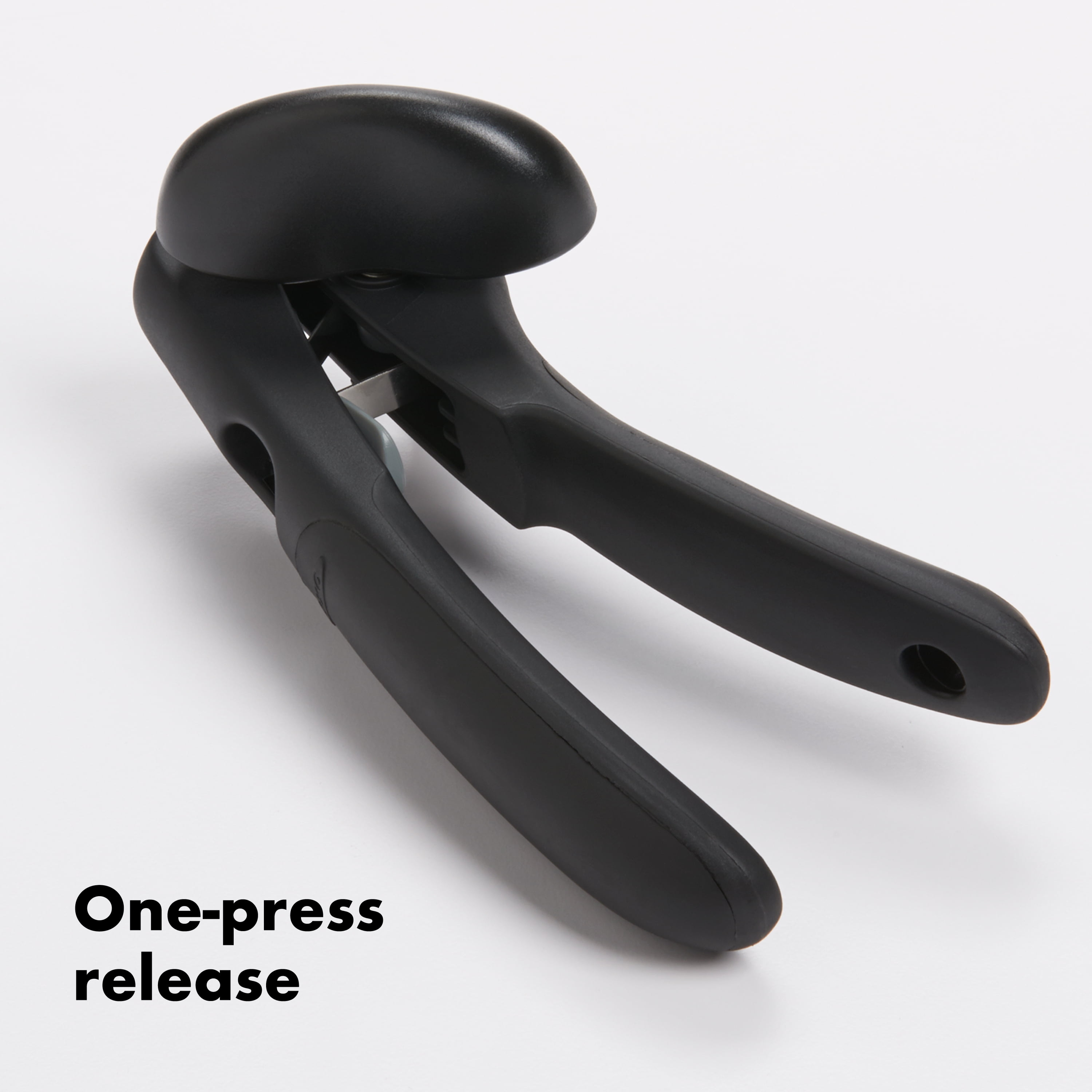 OXO SoftWorks Snap-Lock Can Opener with Easy-Grip Handles and Large Knob for Smooth Turning
