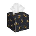 thumbnail image 1 of Fotbe Christmas Deers Porta Pañuelos Decorativo de Cuero, Caja Cuadrada Moderna para Pañuelos Faciales, Organizador y Dispensador 5x5x5'', 1 of 7