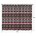 thumbnail image 5 of Boho Red Knitted Ethnic Pattern Shower Curtain 84"x72" ,Bathroom Decorative Shower Curtains Set with 12 Hooks,Modern Waterproof Washable Shower Curtain, 5 of 6