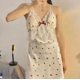 thumbnail image 4 of Pijama femenino con tirantes, conjunto de dos piezas con almohadilla para el pecho, pijama de fresas, servicio a domicilio, lencería pijama de Navidad, 4 of 4